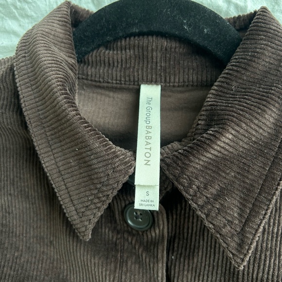 Babaton Cropped Dark Brown Corduroy Jacket - Picture 5 of 5